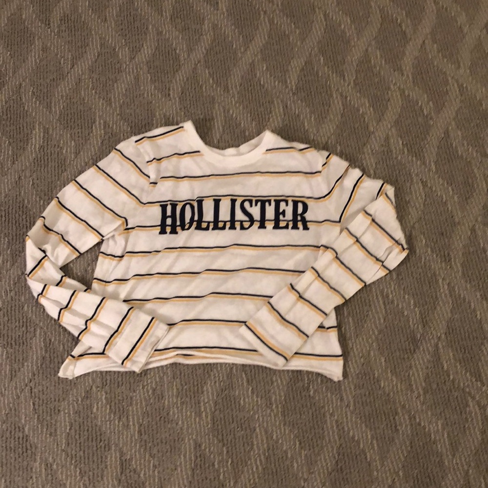 White hollister long sleeve